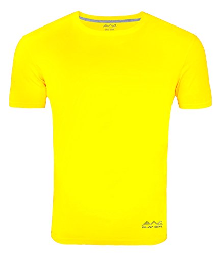 Image of AWG ALL WEATHER GEAR Dryfit T-Shirts for Men - Round Neck, Half Sleeves, Cotton, Regular fit Stylish Branded Solid Plain Tshirt for Men- Ultra Soft, Comfortable, Lightweight T-Shirt