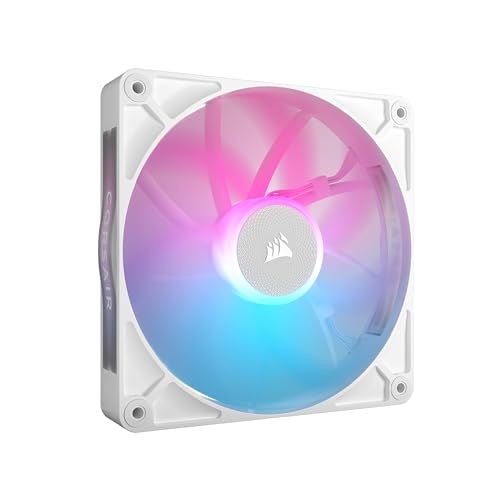 CORSAIR iCUE LINK RX140 RGB 140mm PWM-Lüfter – Einzelpackung, Weiß – Ansicht 1