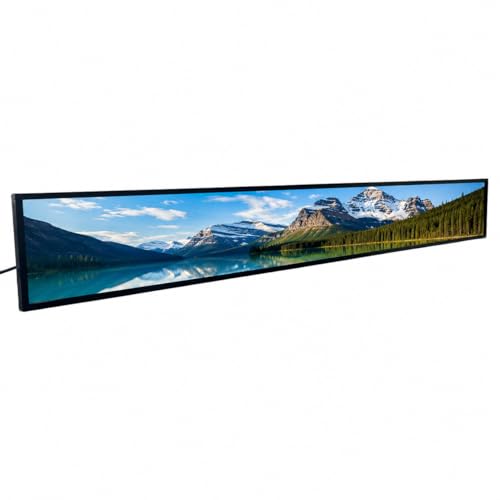Image of 56.6 Inch (1431x160mm Viewable) Commercial Android Stretched LCD Bar Display | Ultra-Wide Shelf Screen | Cloud /USB /Mobile App