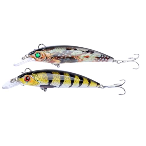Homoyoyo Señuelos de Pesca Blandos de 11 Cm y 13,4 G Cebos de Plástico Diseño Realista Resistentes al Desgarro Accesorios para Aparejos de Pesca Spinning al Aire Libre