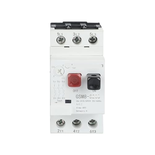 Disjoncteur de protection moteur GSM8-3206 triphasé pour calibre 24A à 32A