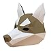 ZYWX DIY Animale Husky Carta Muffa Materiale Fai da Te Festa Mascherata, Decorazione, Decorazione, Ombra, Natale/Maschera di Halloween,5