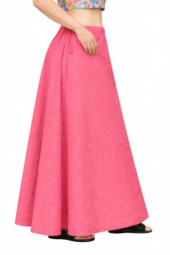 Image of CITIX Pure Cotton Petticoat for Woman Saree | Adujastable Drawstring Waist