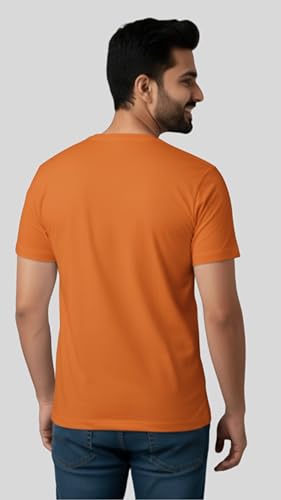 Image of Men's Cotton T-Shirt, Character-Inspired Lazy But Crazy Text T-Shirt Printed for Men and Boys, Round Neck, Half Sleeve, Regular Fit