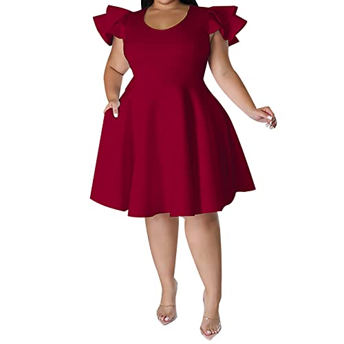 Robe paillette vert décontracté à manches courtes pour danser au bal