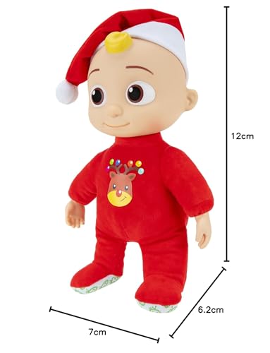 Image of CoComelon Musical Deck The Halls JJ - Includes JJ Roto Doll with Santa Hat - Festive Doll with Activated Sounds - Toys for Preschoolers