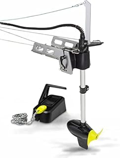 Newport Vessels NK180 Kayak Trolling Motor w/Mounting & Steering Bracket Kit 1.8hp Equivalent Brushless Motor Compatible w/ 24V Lithium, AGM, or Lead Acid Deep Cycle Batteries (Battery Not Included)