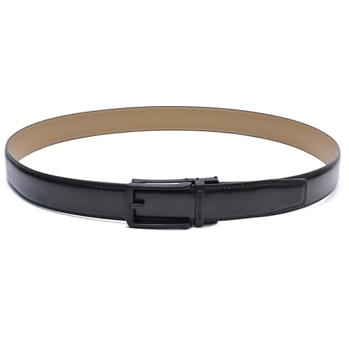 Image of WildHorn Men's Genuine Leather Belt for Men| Premium Auto-Lock Buckle | Adjustable up to 48 inch | Formal & Casual Wear | Micro-Adjust Fit | Stylish Gift Box Included