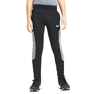 Nike Boys’ Sport Training Pants (Large, Black/Smoke Grey)