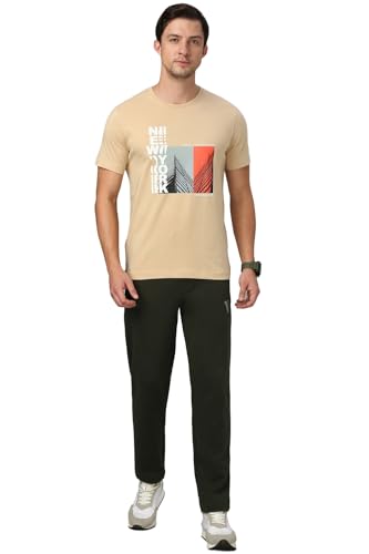 Image of Van Heusen Men's Athleisure Graphic T-Shirt - Comfortable Crew Neck| Soft Breathable Cotton Blend | Casual Wear Style | Summer Favorite | Style 60054