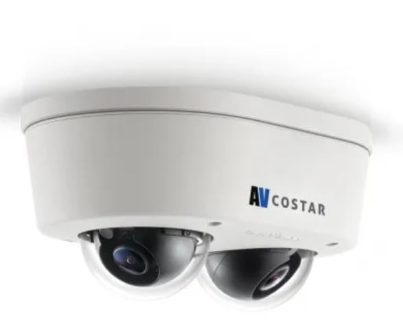 Arecont Vision AV4856DN-28-4MP 2-Sensor Camera, 2 x 1920x1080, 2 x 2.8mm MP Lenses, Remote Focus, H.265/H.264 MicroDome Duo LX