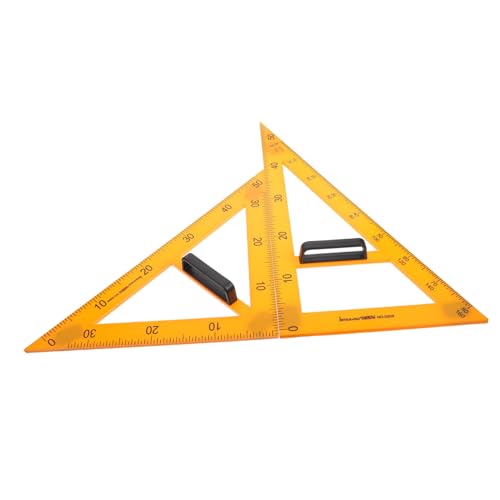 DECHOUS 2個 磁性三角板 教師用 軽量ポータブル 板対応 学授業補助 定規 学習支援ツール 小学生向け