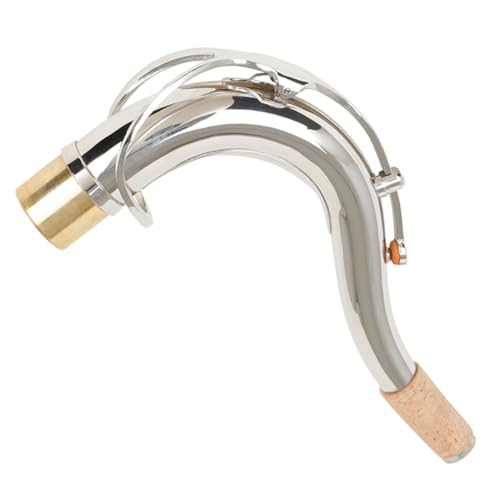 Bocal coudé saxophone ténor corrige la justesse manche laiton argenté 27.5 mm