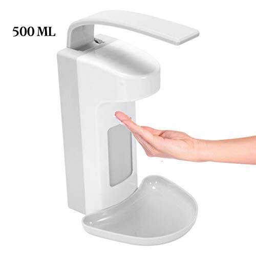 Preisvergleich Produktbild Sunnykud Seifenspender 500 ml / 1000 ml Wandseifenspender Desinfektionsmittel Spender Desinfektionsmittelspender Kunststoff Armhebelspender mit Tropfschale