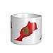 Imagen de hgnbcsa Tazas impresas con diseño de mapa de la bandera de Marruecos