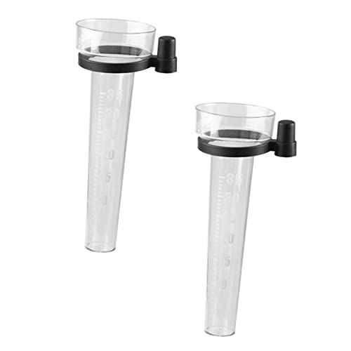 HEMOTON Pluviomètre en Plastique avec Tasse à Mesurer Pluviomètre Extérieur pour La Météorologique