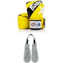 قفازات الملاكمة Fairtex BGV1 مع مزيل العرق إدراج | قفازات امتصاص الصدمات + امتصاص الرائحة والرطوبة للملاكمة ، MMA ، Muay Thai | حزمة مثالية للتروس النظيفة والمتينة