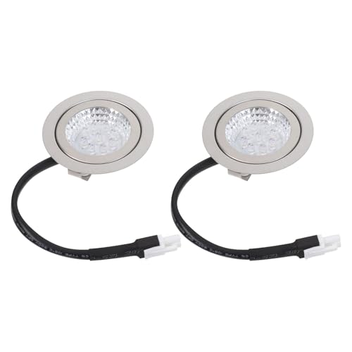 BUGUUYO 2pcs Kitchen Hood LED Light - DC 12V Downlight Fixture - Cooktop Bulb - Task Lighting for Range Hoods - Under Cabinet Puck Light