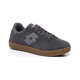 Sneaker aus Veloursleder Lotto Herren Trophy Fitnessschuhe, Grau (Asphalt/Gry CEM 000), 44 EU