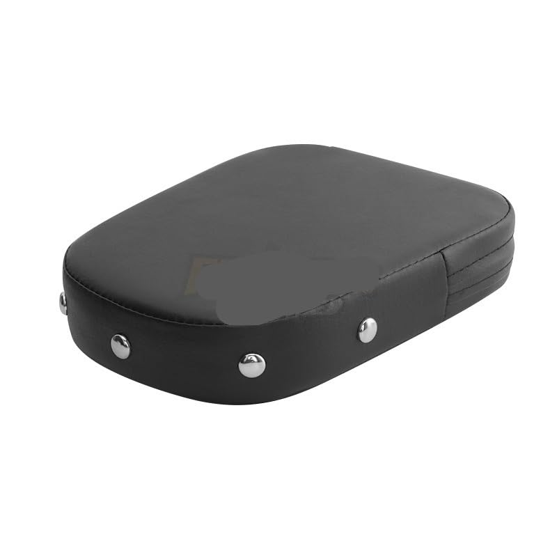 Coussin de dossier passager moto noir universel pour Bobber et Chopper