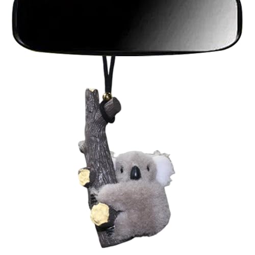 Koala de peluche de con visión trasera, adorno de koala de peluche para coche | Colgante Interior de Peluche para Coche Lindo Koala | Mochila con colgantes de animales, encantadoras decoraciones para