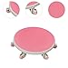 Menolana Roller Wheel Ab Exercise Disc Quiet Ergonomic Men Women Compact Training Abdominal Roller Wheel for Sports Workout Fitness, Pink