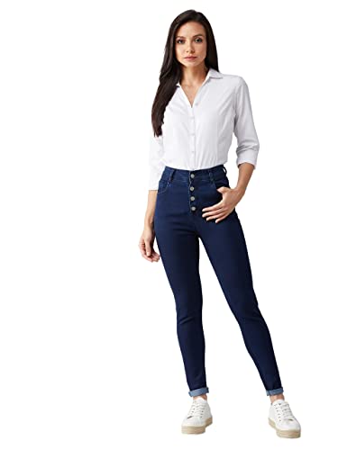 Image of Dolce Crudo Distressed High Rise Skinny Jeans for Women
