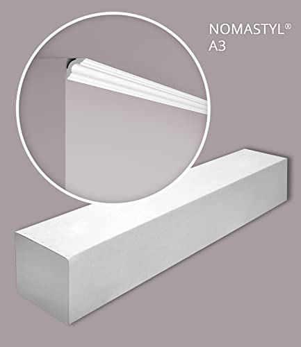 Moulure de plafond A3 NOMASTYL corniche polystyrène 30x30 - 4