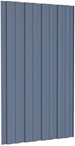Festnight Corrugated Roofing Sheet Metal Roofing Sheets, Roof Panels 36pcs Galvanised Steel Greenhouse Shed Roof Sheet Garage Metal Roofing Covers, 80 x 36 cm Anthracite