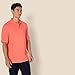 Amazon Essentials Men's Regular-Fit Cotton Pique Polo Shirt (Available in Big & Tall), Coral Orange, XX-Large