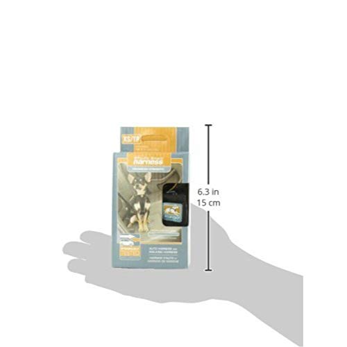 Kurgo Tru-Fit Hundegeschirr, Crash-Test-erprobtes Auto-Sicherheitsgurt, Für Hunde von 2 bis 5 kg, Größe XS, Schwarz