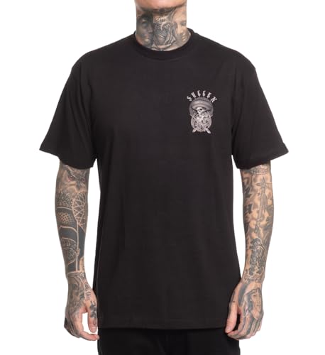 Sullen Men's Sicario Tattoo Lifestyle Graphic Standard Short Sleeve Tee Black2