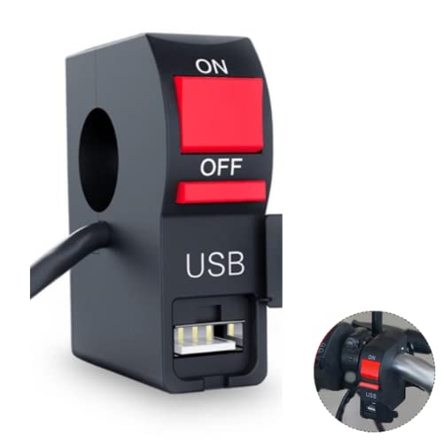 Autozap New Multi-Function Motorcycle USB Mobile Phone Charger Handle Switch Assembly 5V 2A (B0BQZTB7N9) Amazon Price History, Amazon Price Tracker