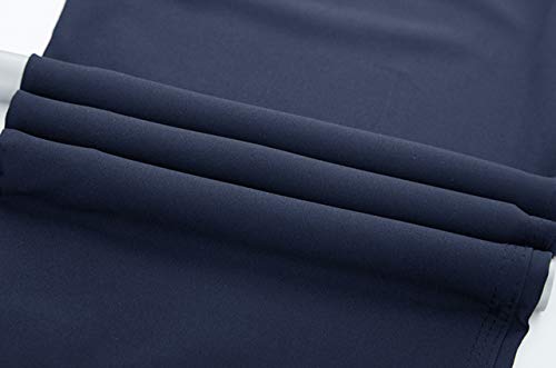 Tbmpoy Men's Outdoor Lightweight Hiking Mountain Pants Running Active Jogger Pants Navy L #TOP5