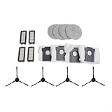 LatoYard Kit di ricambio per Cecotec per Conga per x50 per x50 per X-treme Robot Aspirapolvere, Filtri HEPA + Panno Mocio in Microfibra + Sacchetti per la Polvere + Spazzole Laterali, Manutenzione