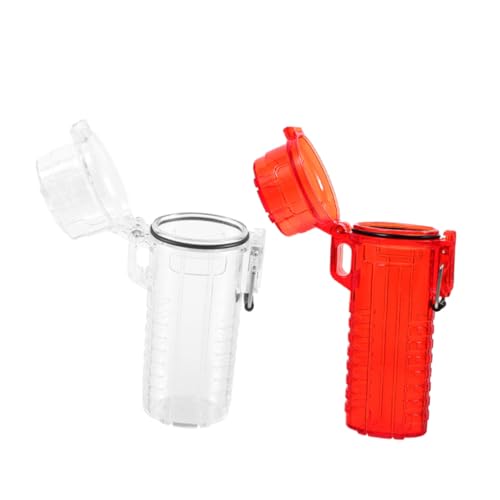 Beaupretty 2pcs Outdoor Lighter Cases Dot Approved Lighter Case Covers Portable Torch Sleeves Water Resistant Shield