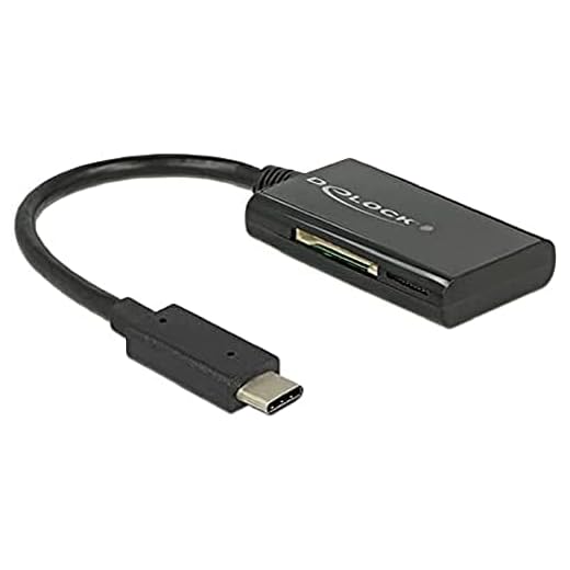 Delock 91740 USB 3.1 Gen 1 Card Reader USB Type-C Stecker 4 Slots - Kartenleser