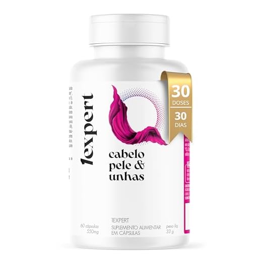 1EXPERT® Suplemento Alimentar 60 Cápsulas — Cabelo, Pele e Unha | Fórmula Completa com Vitaminas e Minerais em Cápsulas, Uso Adulto (19+), Transparência e Qualidade 1EXPERT®