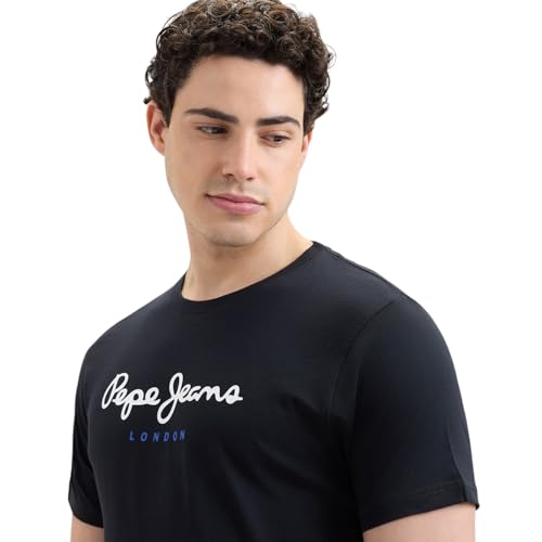 Image of Pepe Jeans Men T-Shirt|Cotton|Slim Fit