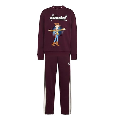 adidas Unisex niños Pixar Toy Story Jogger Track_Suit, maroon/off white, 18-24 Months