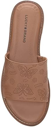 Lucky Brand Women's Keshy Flat Sandal, Tan, 12 | Image 4