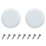 OZXNO 2pcs Round Ceiling Speaker Grill Covers for 6.5 Inch Speaker with Screws(White)
