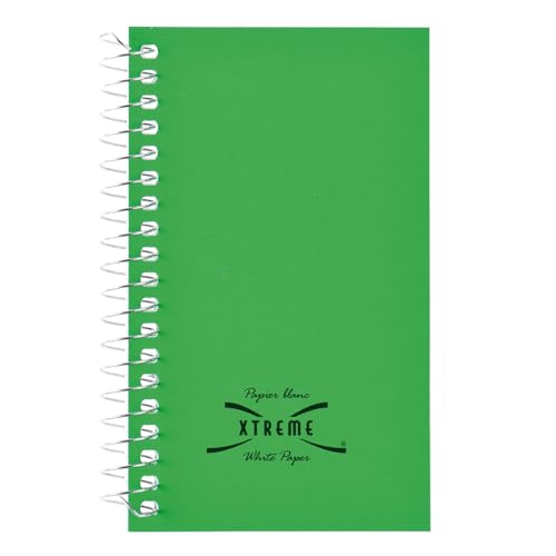 Carnet de notes ligné relié sur le côté papier blanc Xtreme lignage étroit écriture nette