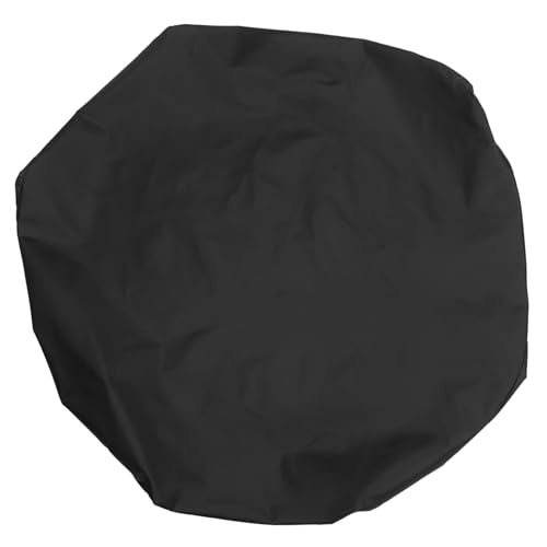 Hemobllo Cubierta De Horno De Barbacoa Cubierta para Fogatas Impermeable Parrilla Portátil Circular Parilla Accesorios De Barbacoa Cubierta De Barbacoa Black