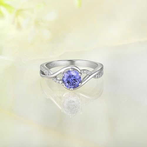 Infinity Promise Ring 925 Sterling Silver Cubic Zirconia Ring for Women Statement Rings Engagement Wedding3