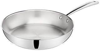 Lagostina Accademia Lagofusion Padella Acciaio Inox 18/10 Ø 28 cm, Pentola Induzione, Gas e Forno fino a 250 °C, Finitura Lucida Esterna e Satinata Interna, Manici Rivettati, Fondo 5 Strati