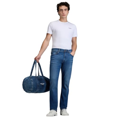 Image of Pepe Jeans Men's Jeans | Straight Fit | Mid Rise | Stretchable
