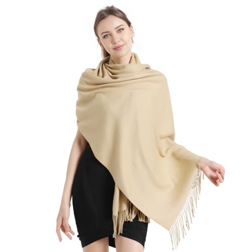 Image of Pashmina Scarf and Shawl - Soft Women Pashminas Wrap for Wedding Evening Party dresses