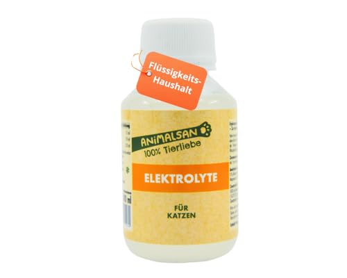 Animalsan Elektrolyte für Katzen mit Taurin – Elektrolytlösung für Katzen bei Durchfall & Flüssigkeitsverlust – Katzendrink zum Aufpäppeln, Vitaldrink 100 ml