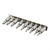 9 Piece 5 Point Star Pentalobe Screwdriver Bit Socket Set TS10-TS50, Chrome Plated Vanadium Steel, High Hardness Rustproof Tools Compatible with 5-Point Star Screws